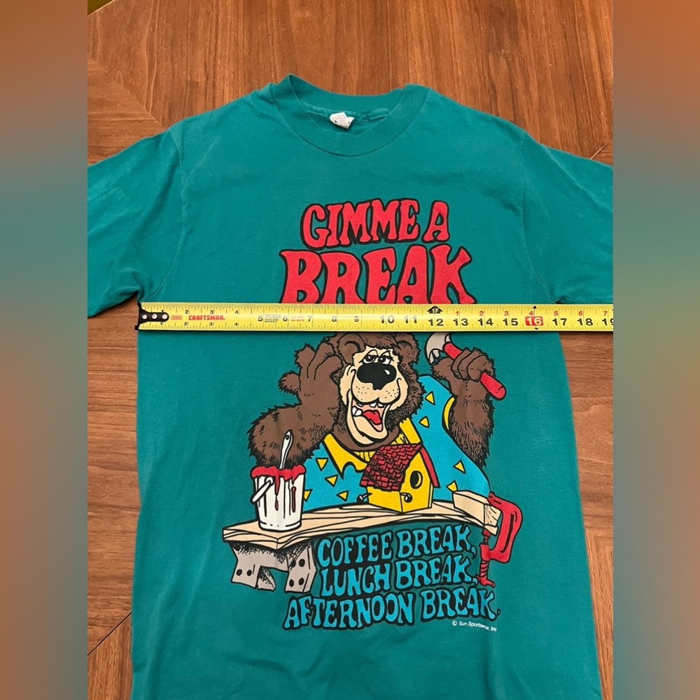 Vintage Sun Sportswear Gimme A Break Tshirt - Picture 5 of 6